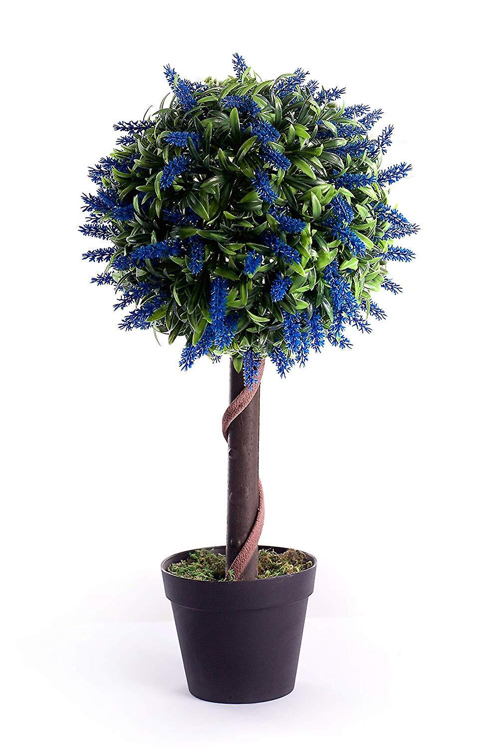 Meilleur arbre artificiel à boules de lavande bleue de 2 pieds / 60cm