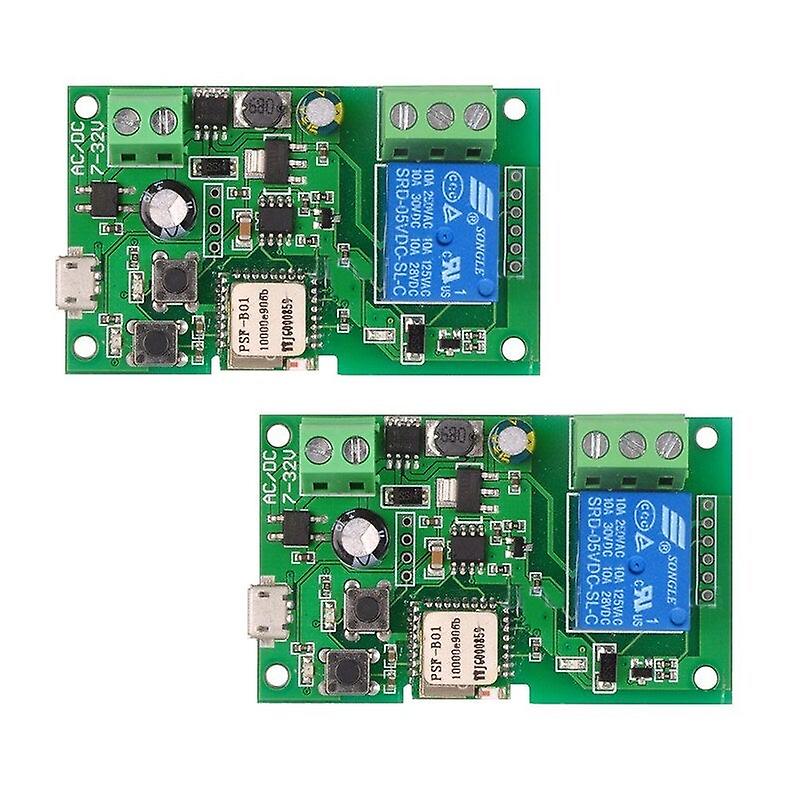 2Pcs Dc5v 12V 24V 32V Wifi Switch Wireless Relay Module Relay Accessories
