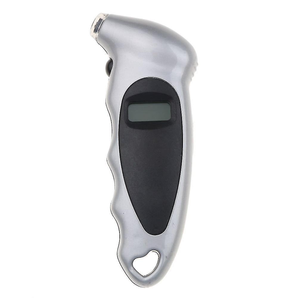 Silver 150psi Lcd Digital Tire Tyre Air Pressure Gauge Tester For Car Auto Motorcycle