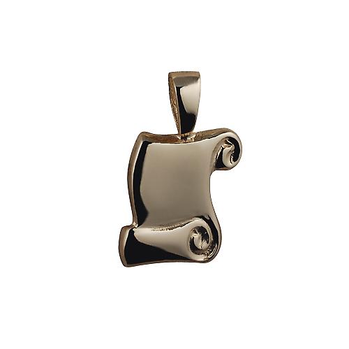9ct Gold 16x12mm Graduation Scroll Pendant