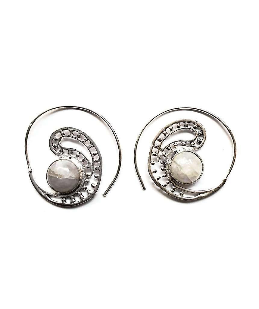 Tribal Earrings With Stone 89292