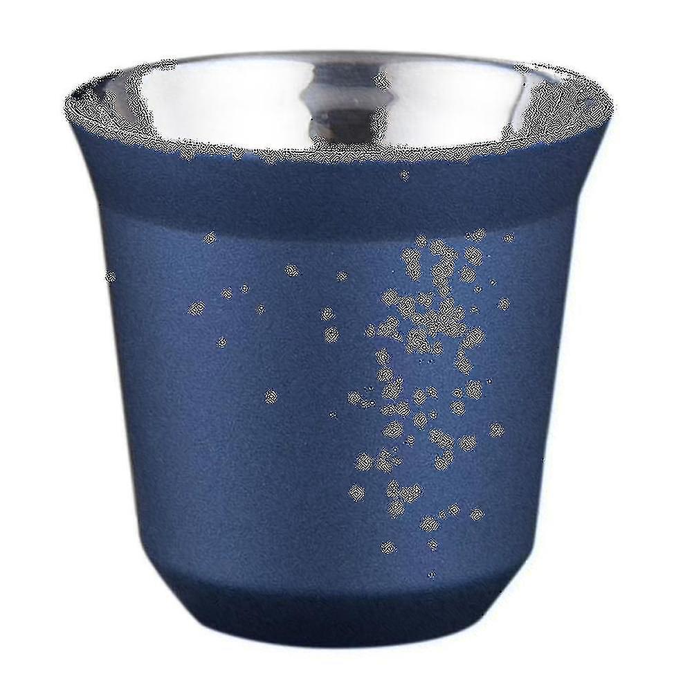 80ml Double Wall Stainless Steel Espresso Cup Insulation,d