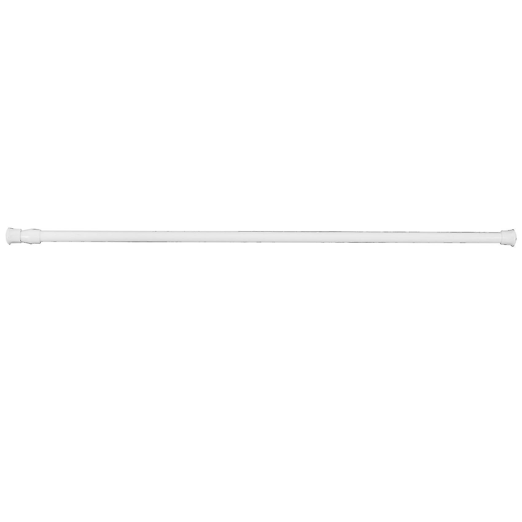 Spring Loaded Extendable Telescopic Net Voile Tension Curtain Rail Pole Rod Rods White 60*110cm