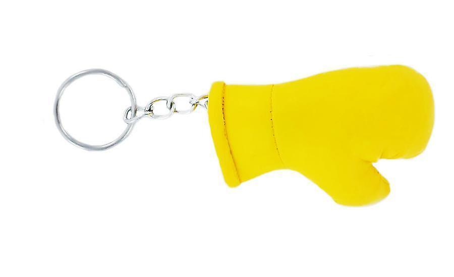 Cle Cles Key Yellow Flag Yellow Glove Boxing Flag Keychain