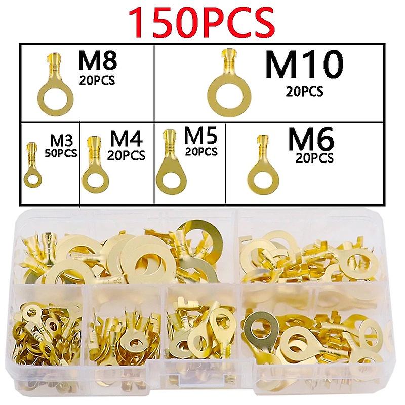 150pcs Motorcycle Boat Model Ring Cable Lugs Box Suitable Outdoor