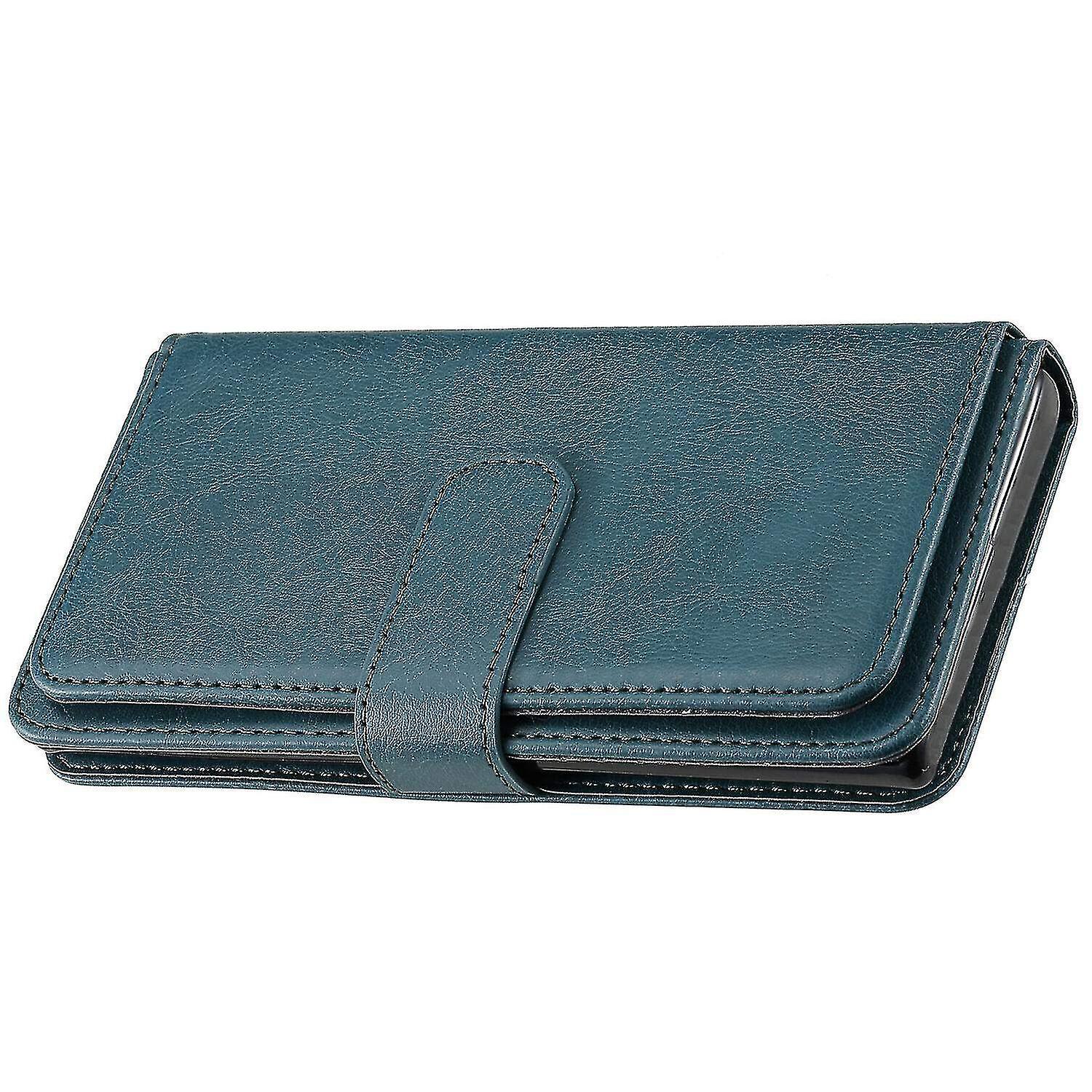 Lg K22/k22 Plus Case Retro Leather Wallet Flip Magnetic Cover 10 Card Holder - Green