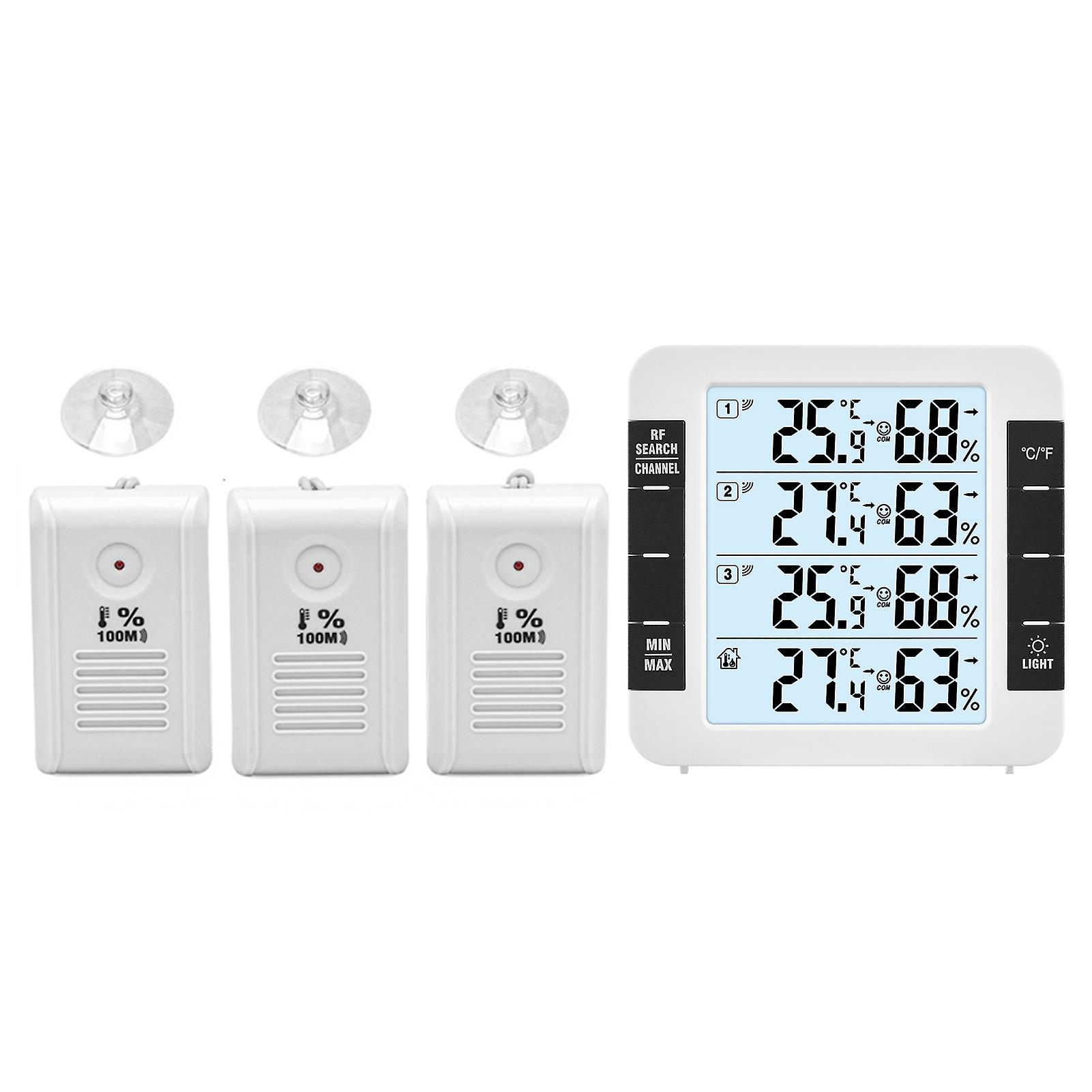3 Channel Digital Indoor Outdoor Thermohygrometer With Remote Sensor