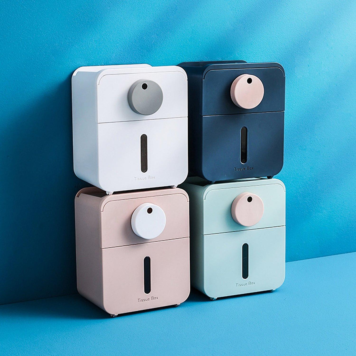 Napkin Box Wall Mounted 4 in 1 Multi-function Paper Dispenser Napkin ...