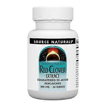 Source Naturals Red Clover Extract, 30 Tabs (Pack of 1)