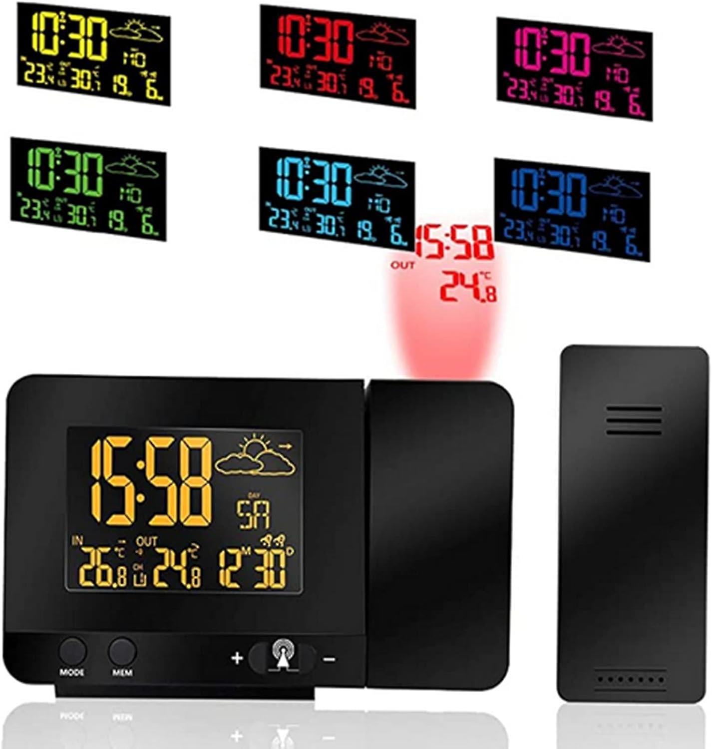 Sveglia, Previsioni del tempo, Display della data, Luce notturna