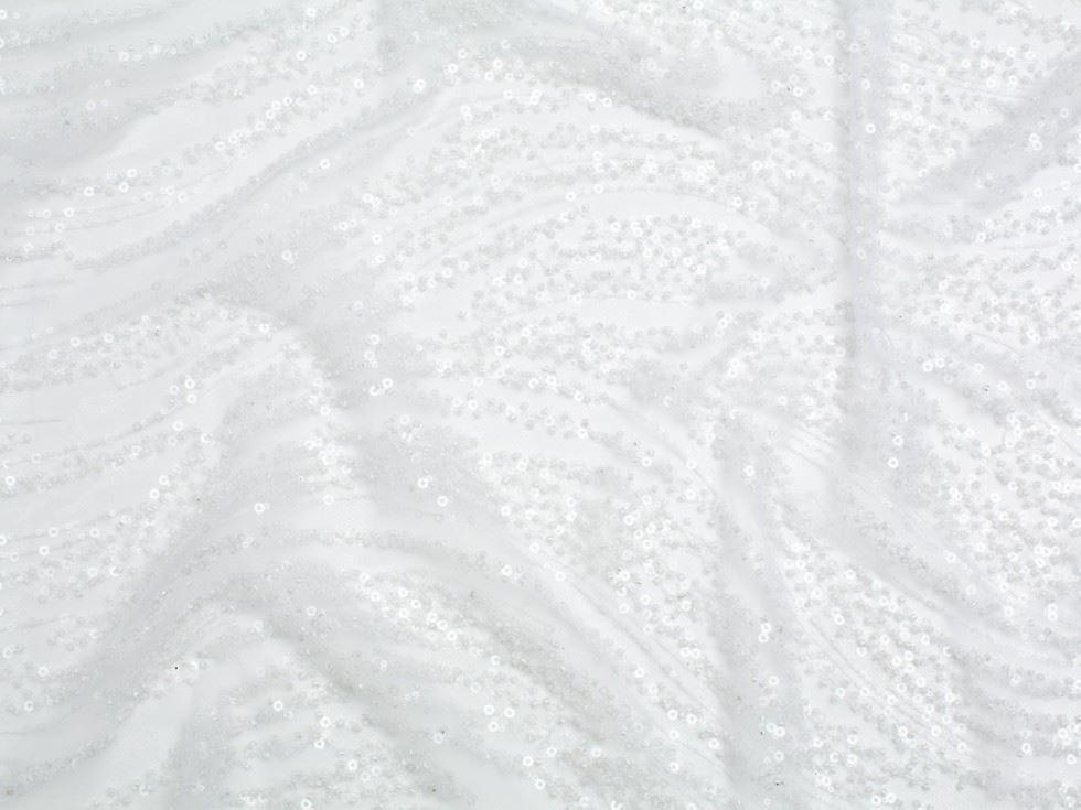 Beaded Embroidered Tulle Lace Fabric