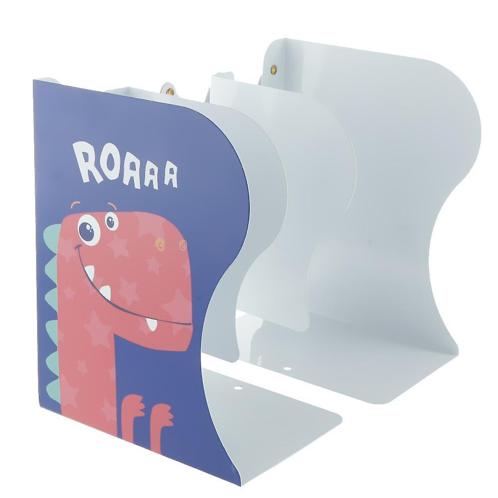 漫画のブックエンドメタルアイアン調節可能なブックホルダースタンドディープブルー