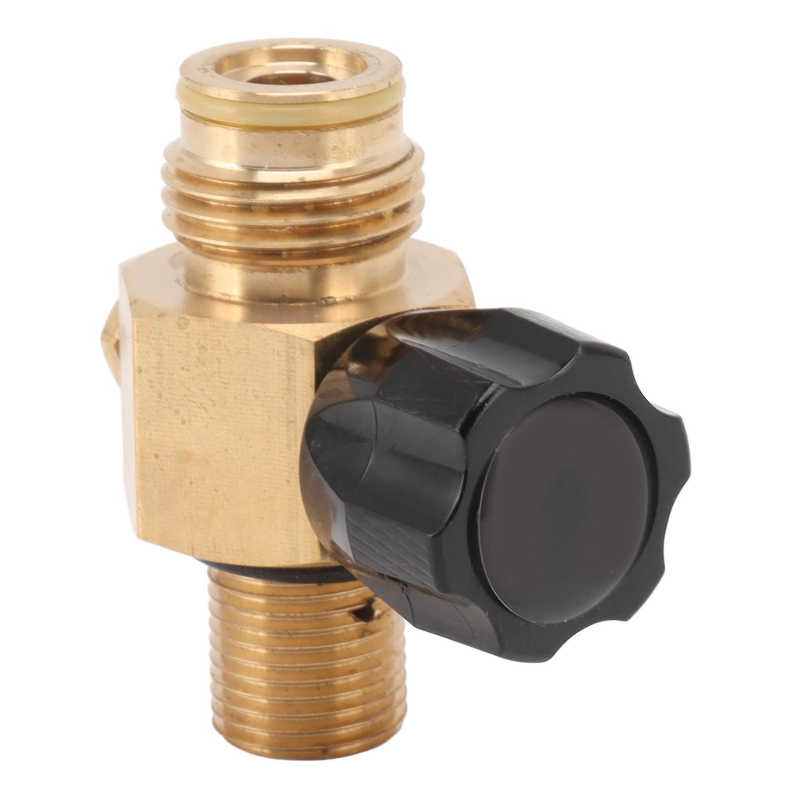 G1/2 14 CO2 Refill Adapter with 5/8 18UNF On/Off Valve, 5000psi Max