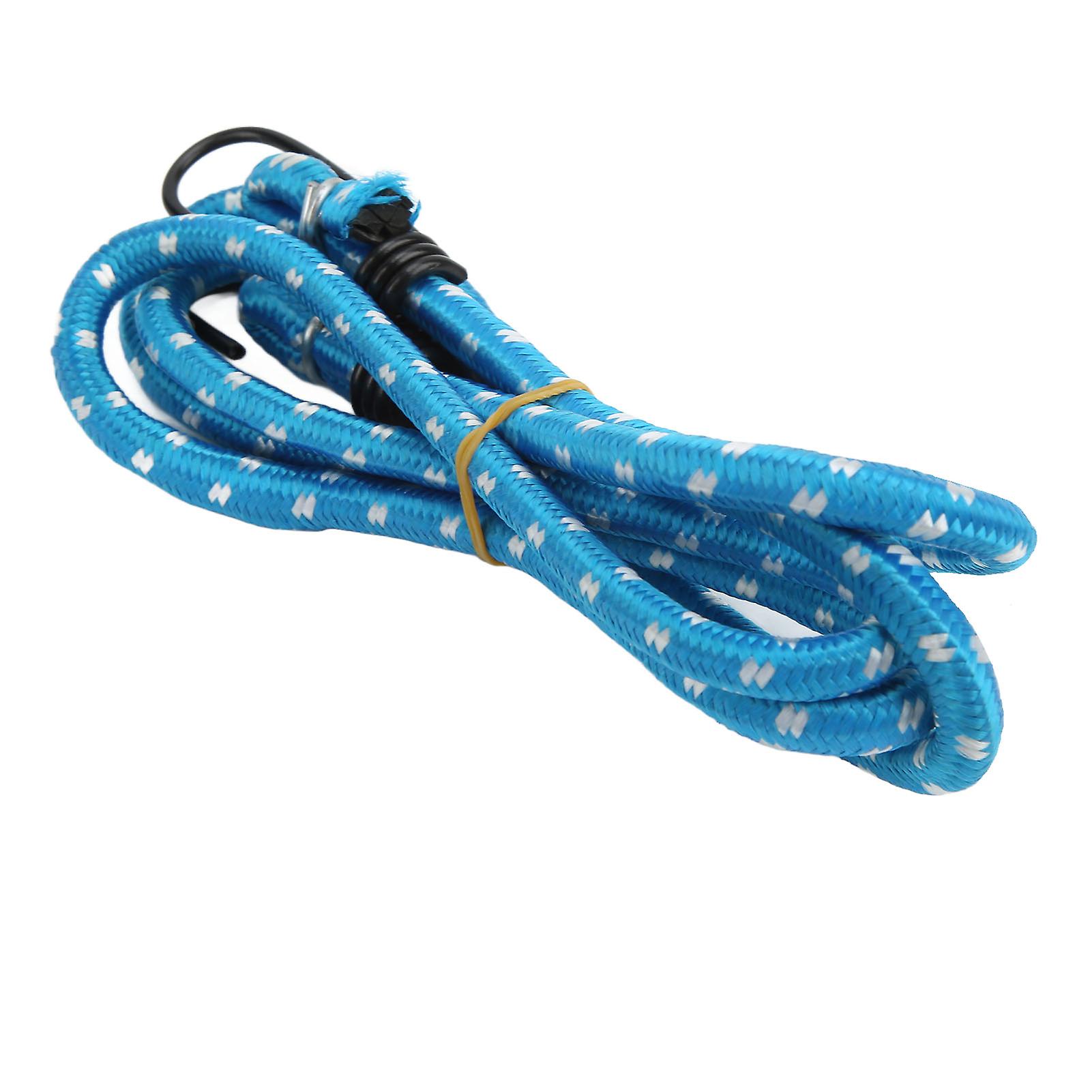 Blue 140cm Elastic Bungee Cords with Hooks for Bike Rack Camping