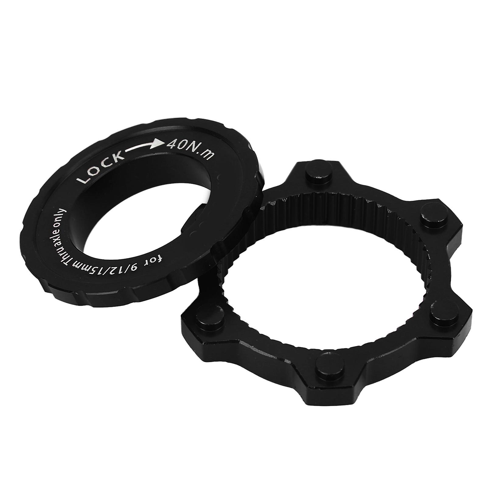 CANSUCC Center Lock Discto6Pin Disc Adapter Aluminum Alloy Center Lock Disc to 6 Pin Disc Adapter Black