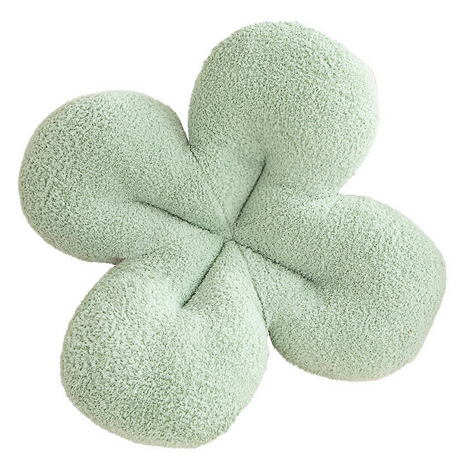 Throw Pillow Soft-touching Comfortable PP Cotton Stuffed Four Leaf Clover Shape Seat Cushion Home De
