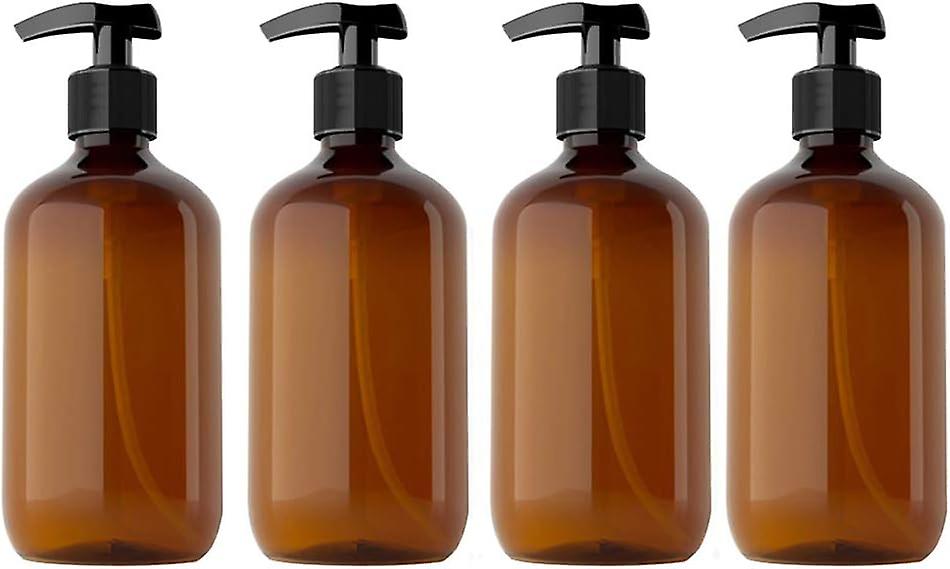 4 x 300ml Bathroom Soap Dispenser Empty Pump Bottles Hand Gel Soa
