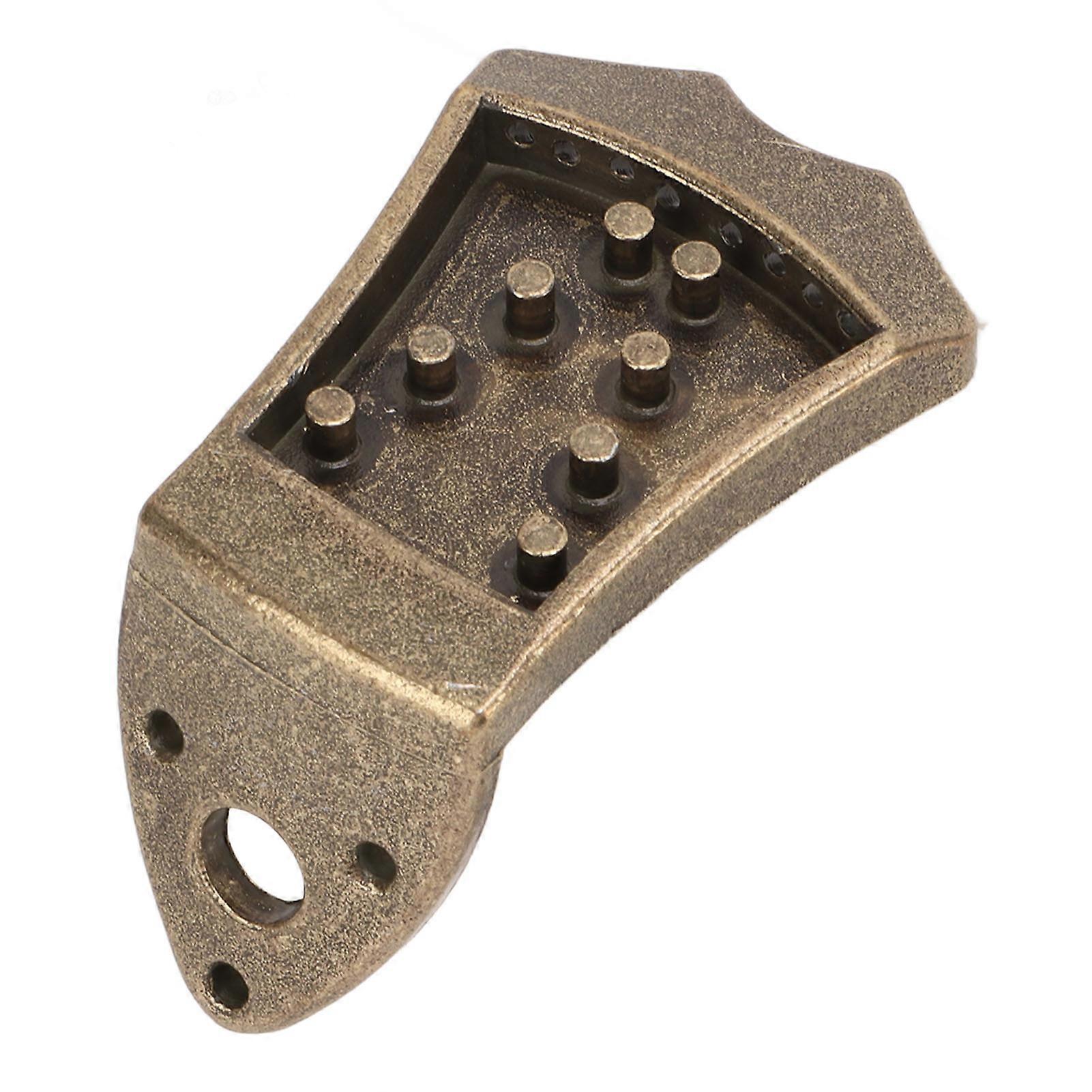 Mandolin Tailpiece Metal Bridge Replacement Part Musical Instruments Accessories Bronze 