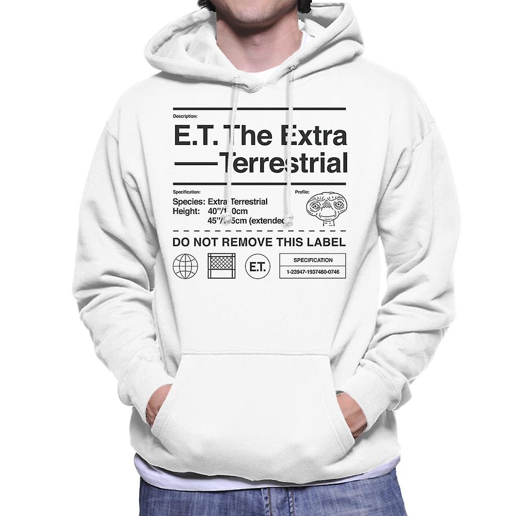 E.T. The Extra Terrestrial Specification Profile Men's Hooded Sweatshirt
