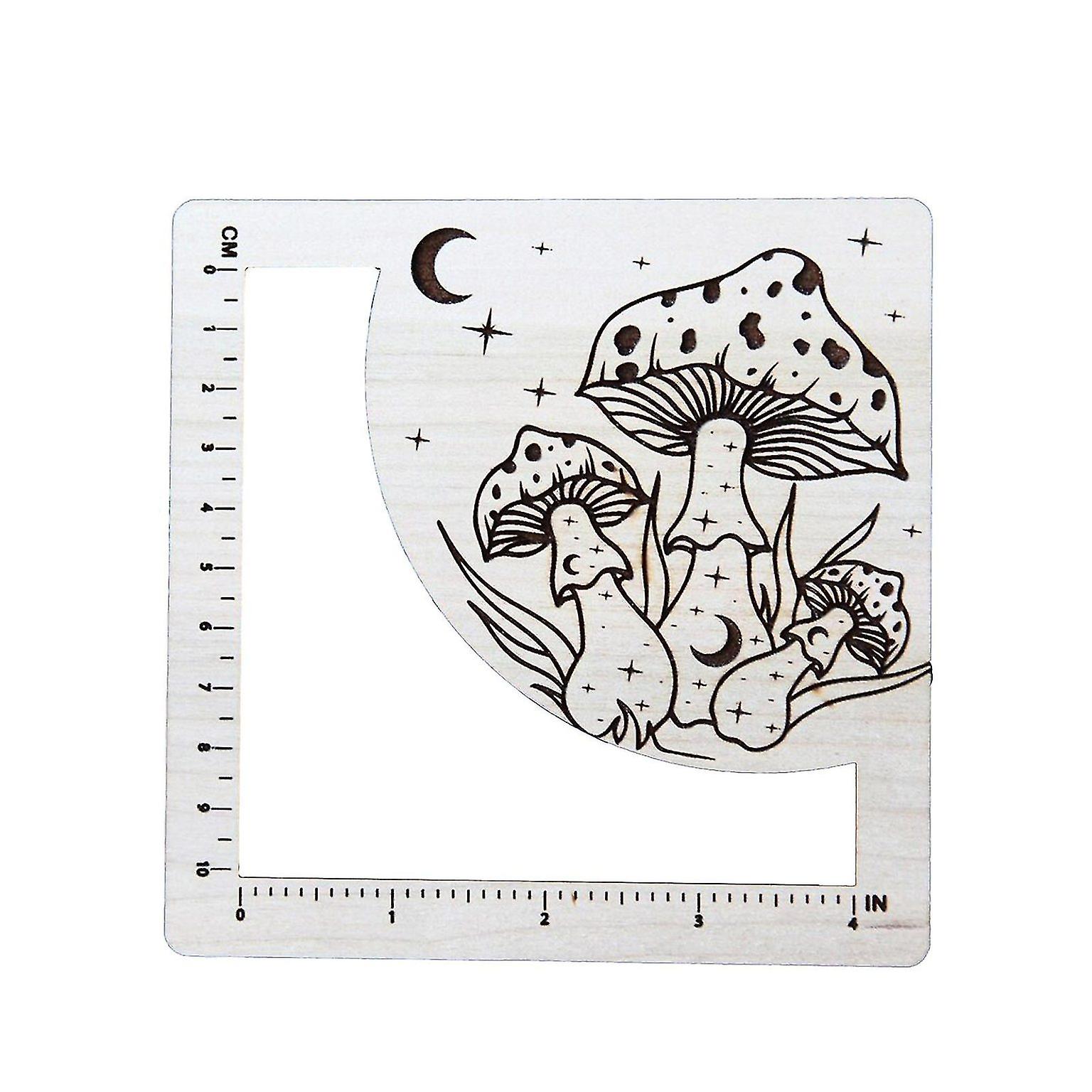 Magic Mushroom Pattern Measurement Ruler- Inspiring Creativity in Sewing Templates