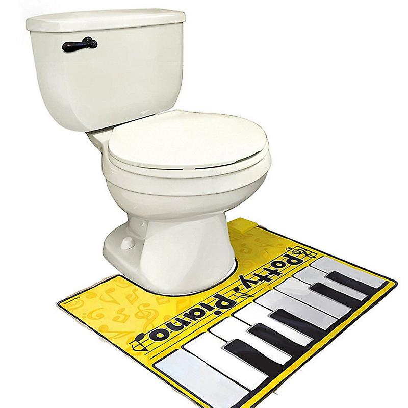 Potty Piano Sounding Rug Bathroom Fun Toe Tapping Musical Keyboard Toilet Floor Mat