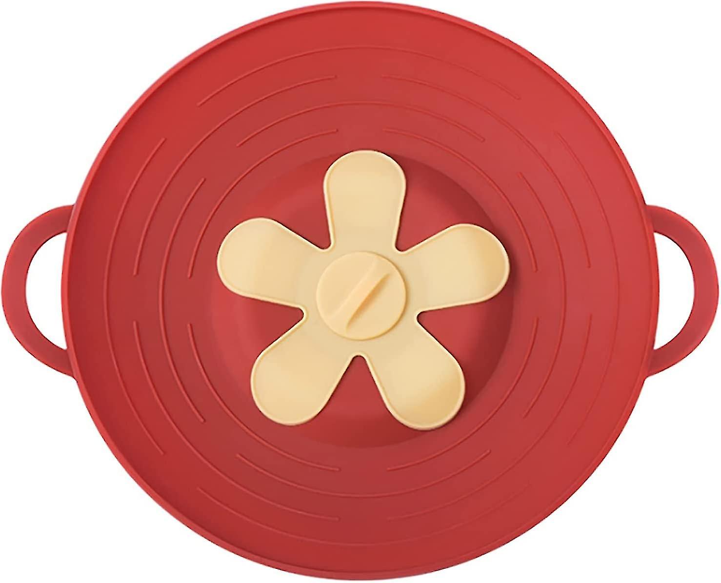 32cm Silicone Spill-proof Pot Lid, High Temperature, Splash-proof And Boiling-proof Thickened Casserole Lid