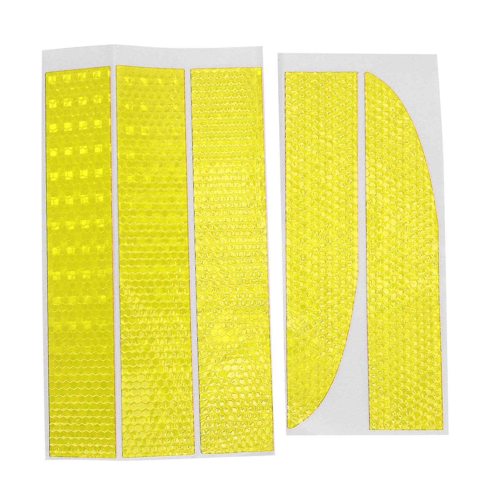 5PCS Waterproof Fluorescence Yellow High Intensity