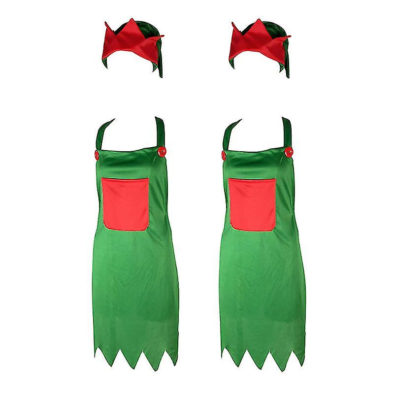 2set Elf Shaped Apron