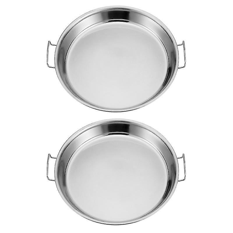 2pcs Plate With Handle