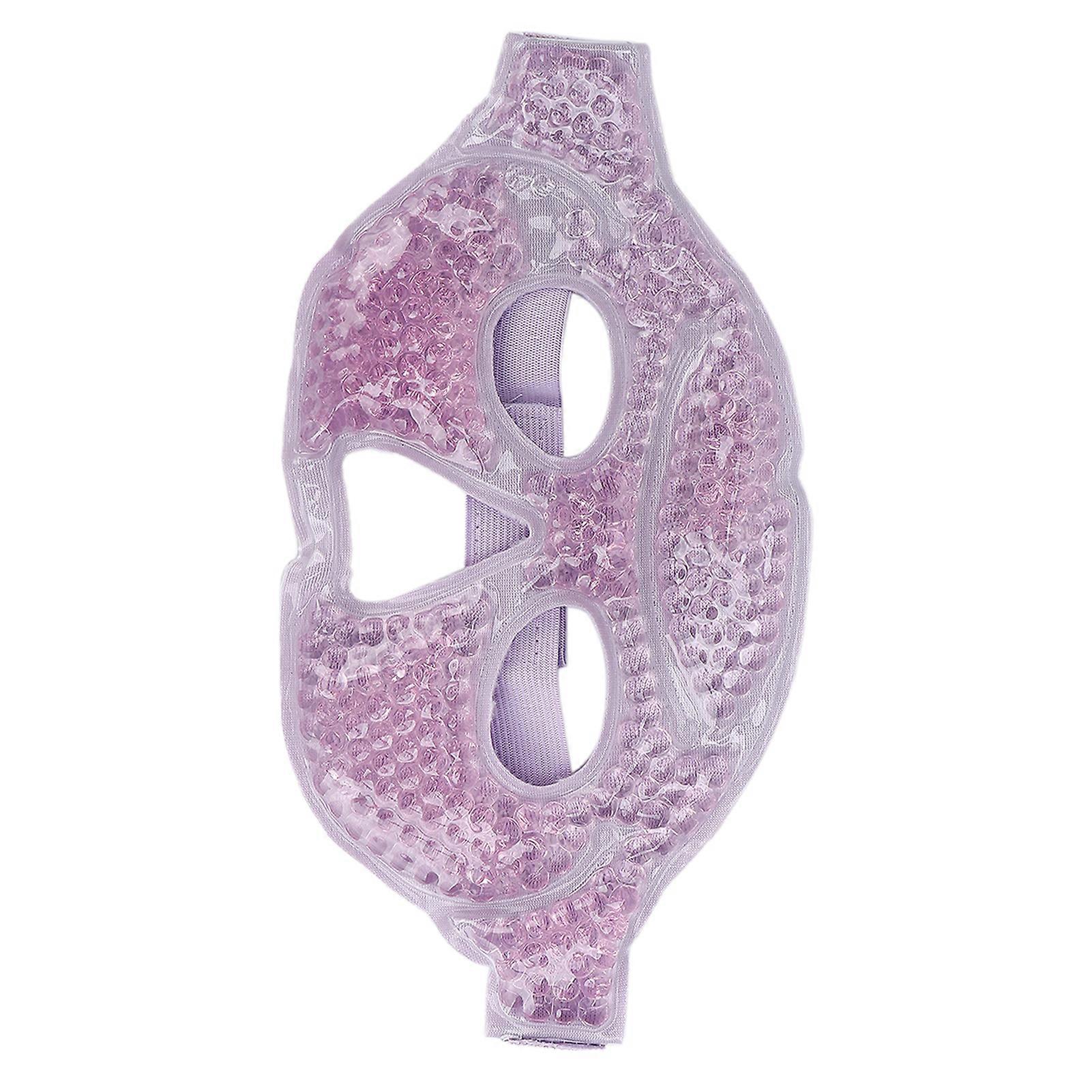 Reusable Purple Eye Gel Pack Hot Cold Compress for Migraines