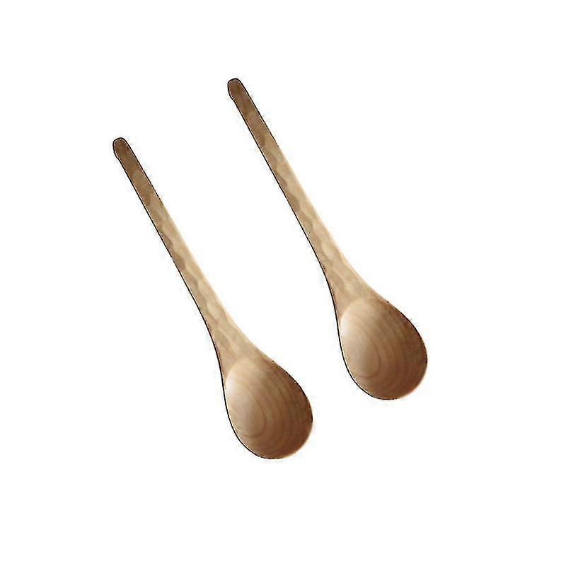 2pcs Kitchen Tableware, Natural Wooden Spoon