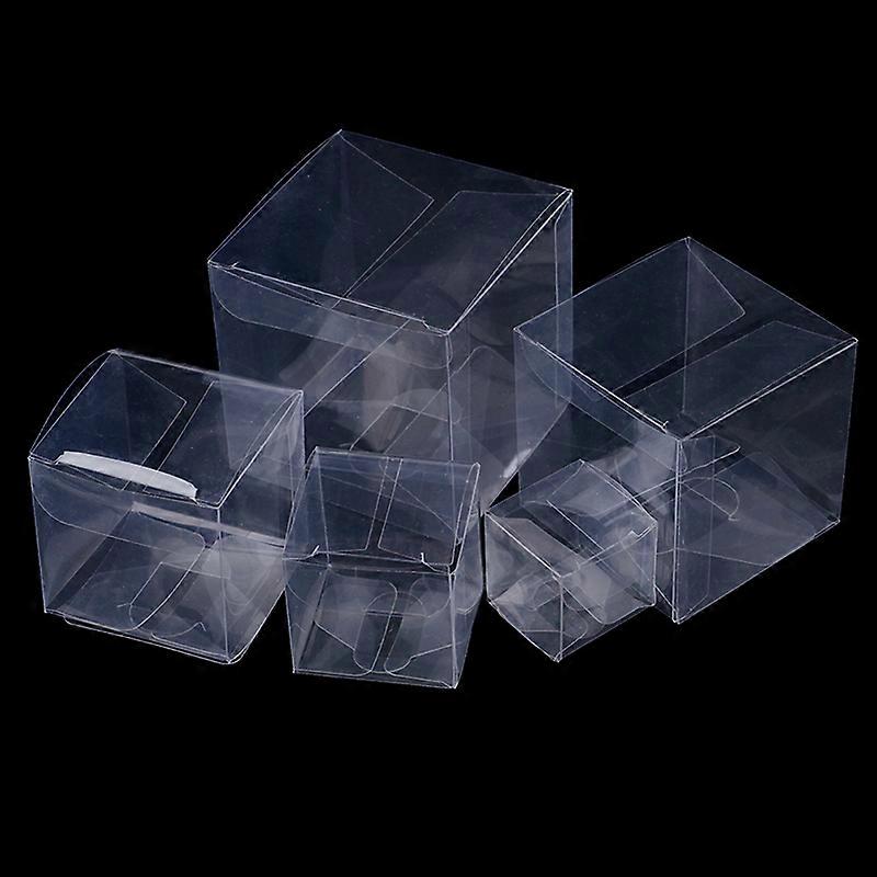 50 PC σαφές πλαστικό κιβώτιο συσκευασίας Display Box Dustproof Square PVC Box Γάμος Candy Box Σοκολάτα Μπισκότο Δώρο Κόμμα