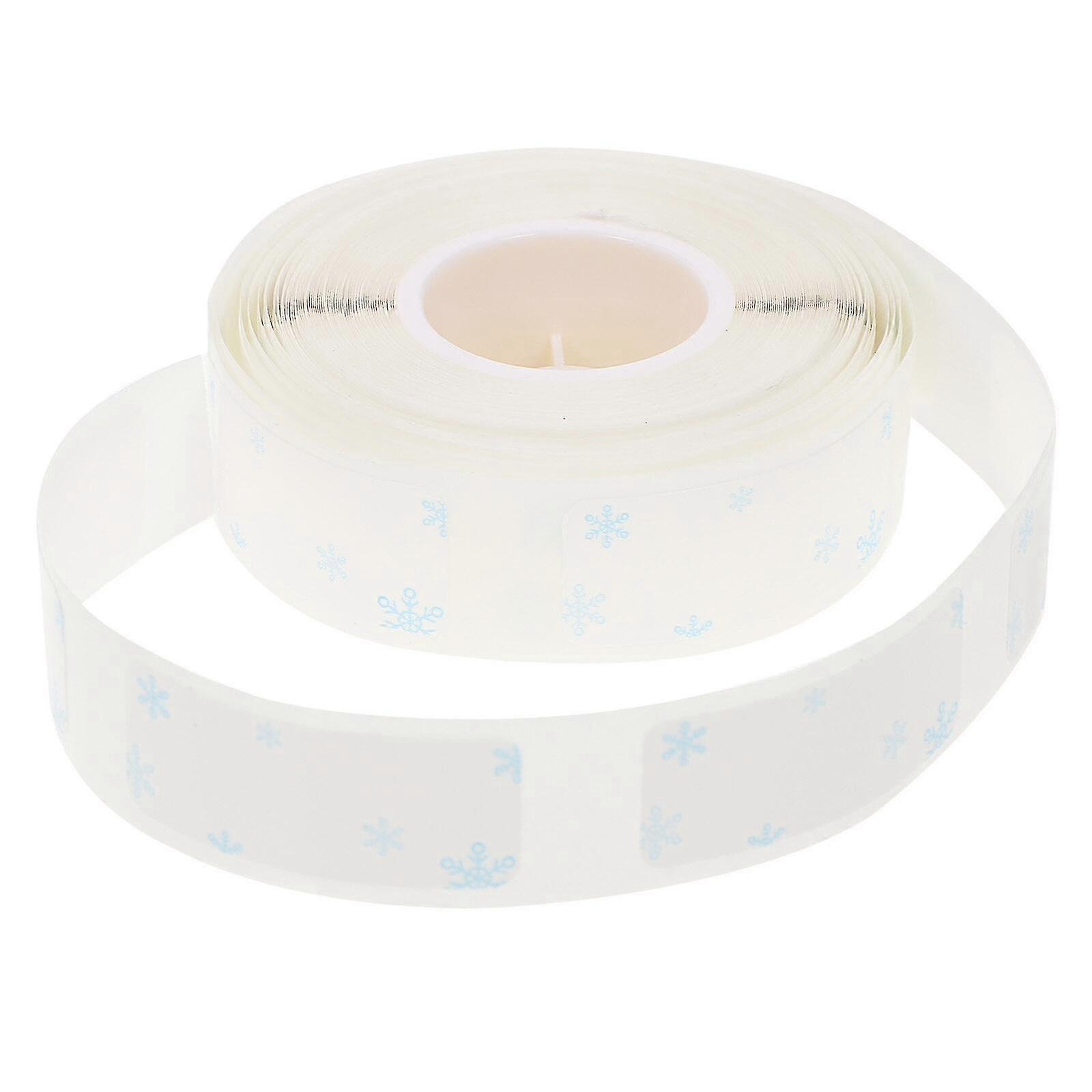 1 Roll Transparent Snowflake Label Printer Tape Label Printer Self-adhesive Clear Label