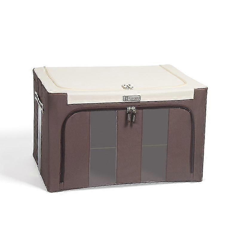 GYFDYM Solid Color Oxford Fabric Storage Bag, In Addition To Formaldehyde, Foldable, With Handle And Reinforced Iron Frame, Large 60 * 42 * 35cm (red)