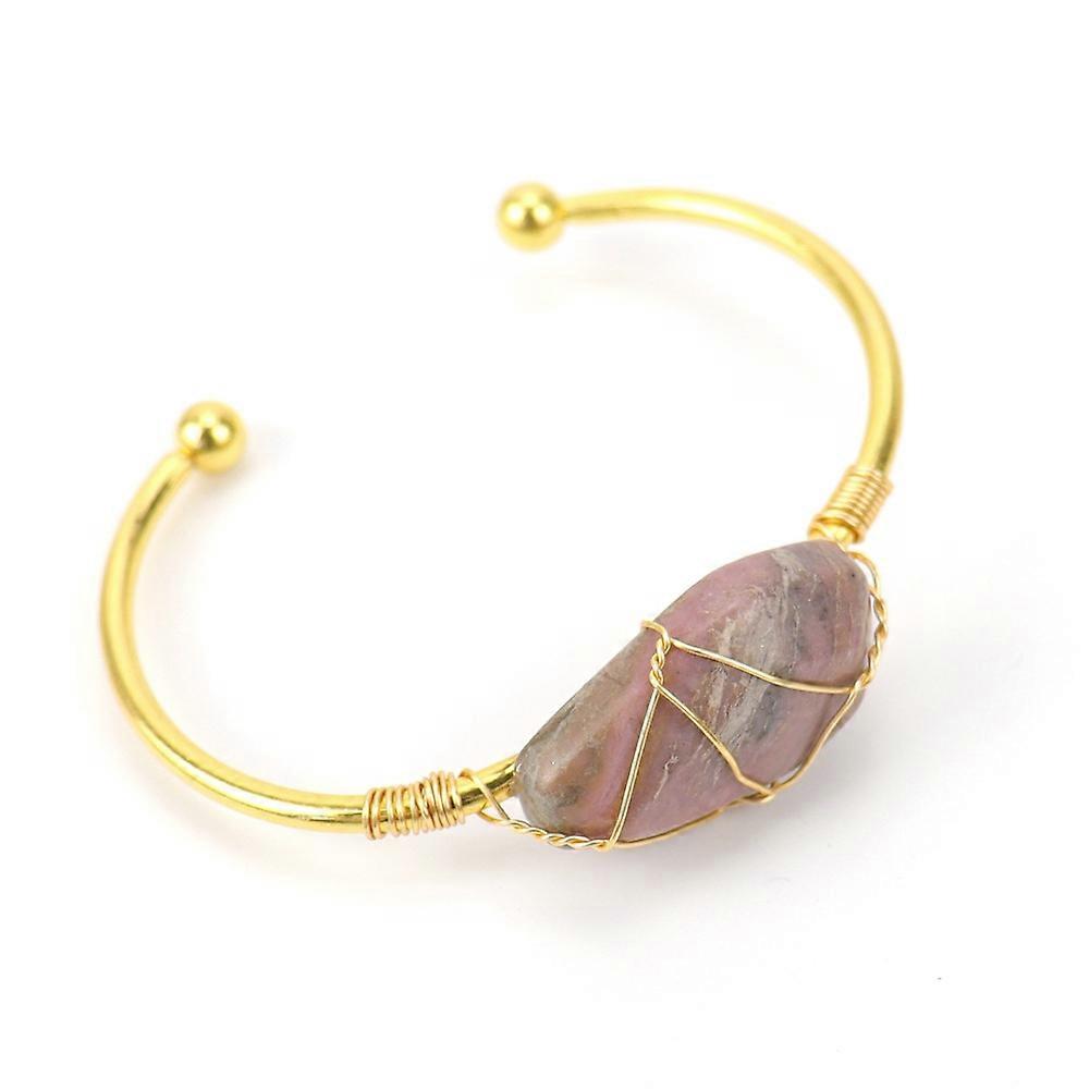 Bracelet - Black-Lined Red Rose Quartz - Passionate Elegance