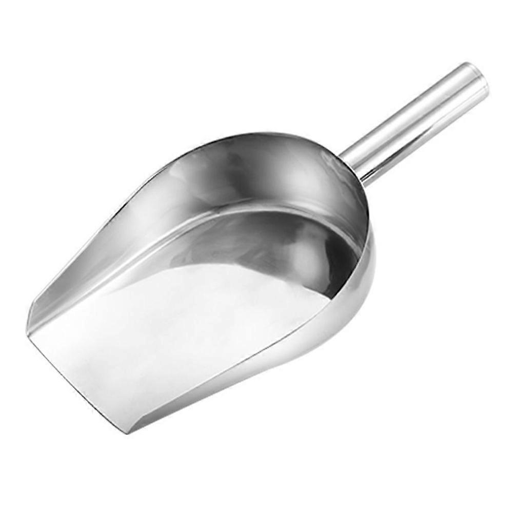 1Pc Lightweight Ice Scoops Baking Flour Shovels Simple Ice Cube Scoops Silver
