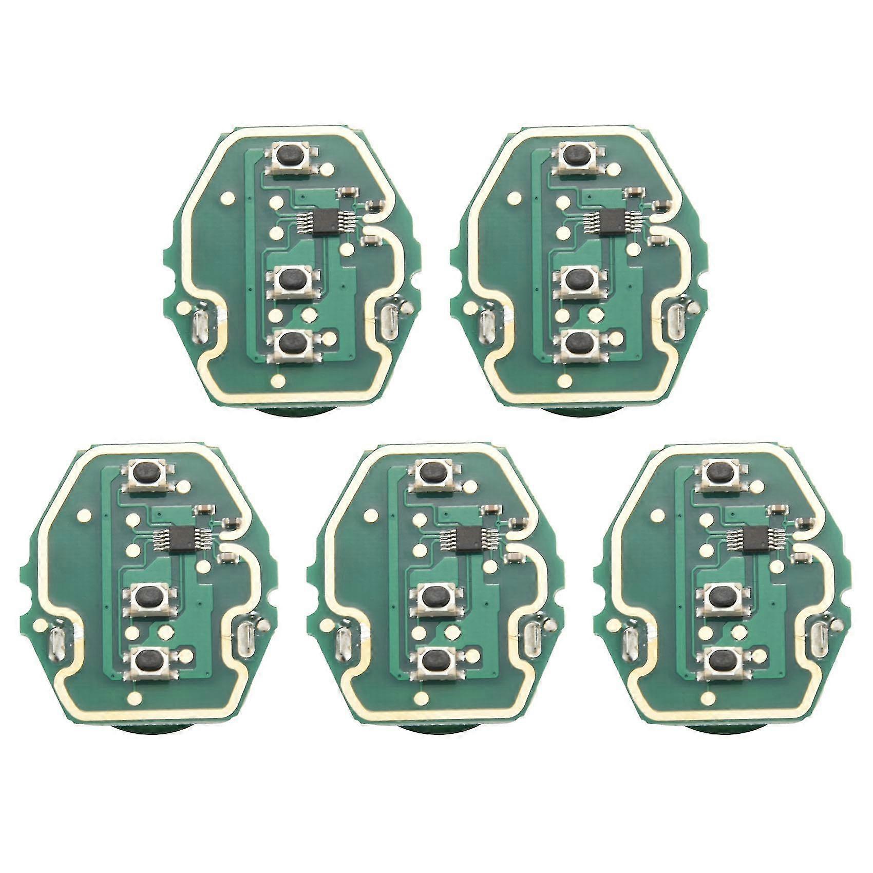 5x 3 Button Remote Car Key Control Circuit Board 315mhz/433mhz For- 3 5 Series E46 E39 Ews Without