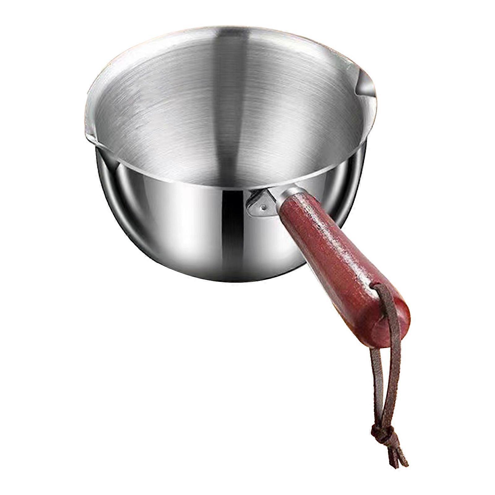 Mini Butter Warmer Pot 300ml 410 Stainless Steel Small Saucepan