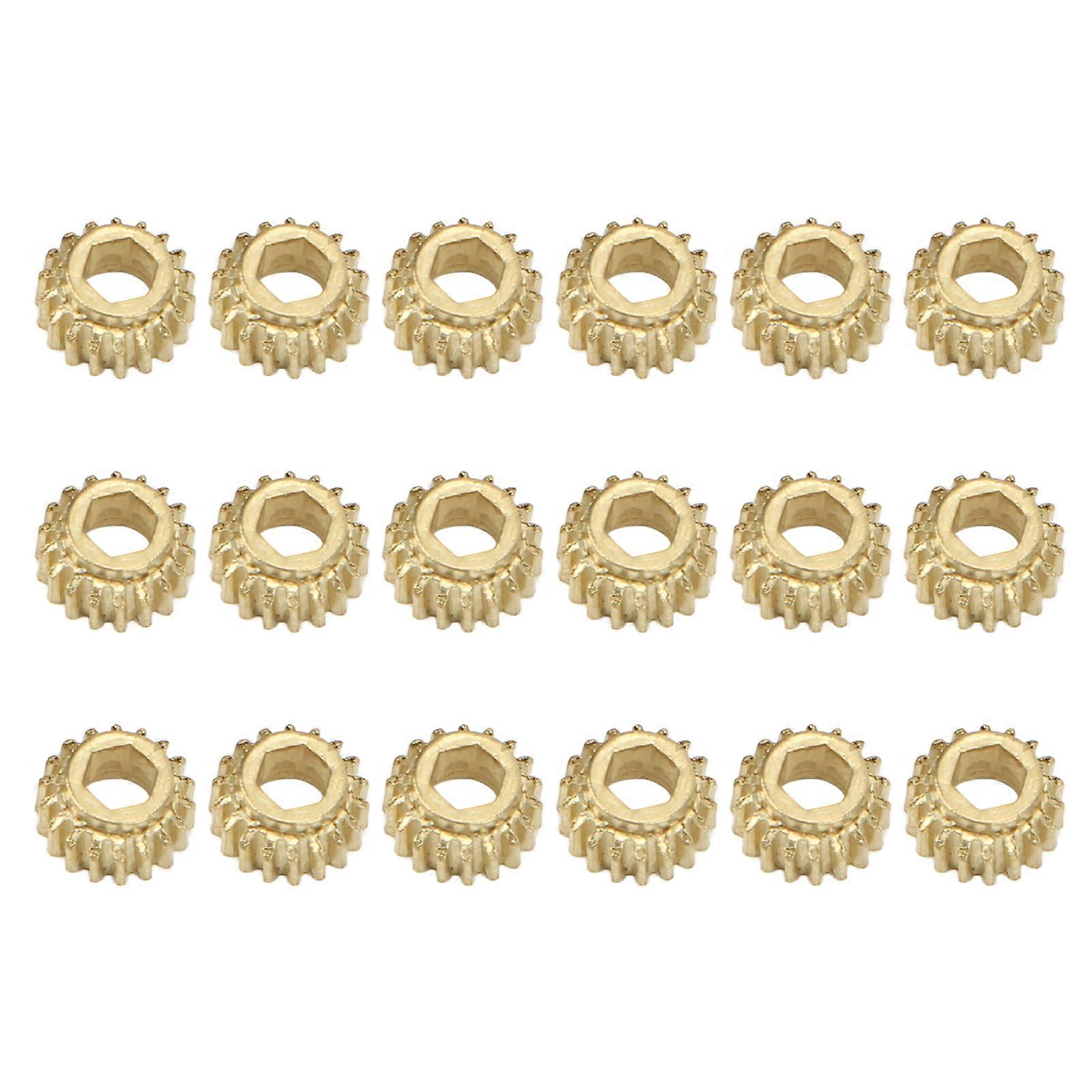 18Pcs Tuning Peg Gear Hex Hole Metal for Classical Guitar String Tuners Ratio 1:18