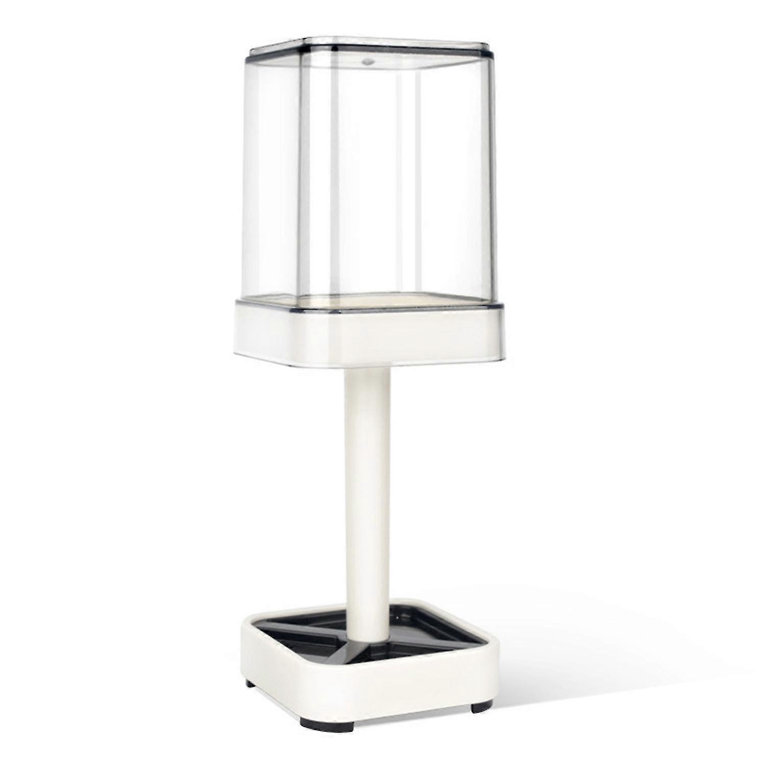 Toothbrush Holder Hollow Draining Classify Storing Fixed Base 3 Slots Toothpaste Rack with Mouthwash