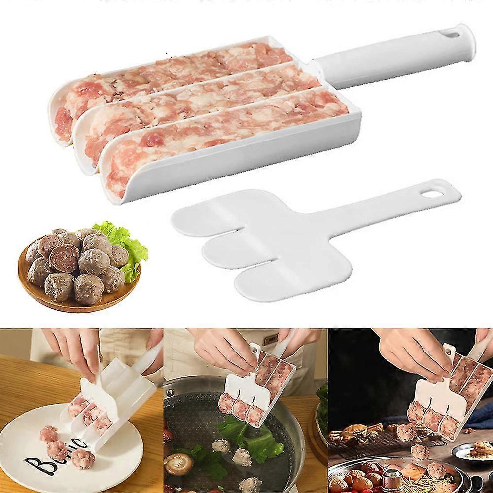 Creative Kitchen Triple Meatball Maker, 3 Meatballs At 1 Time Meatball Maker Tools