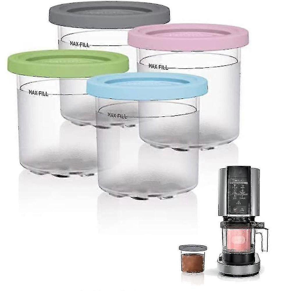2024 For Ninja Creami Ice Cream Containers With Lids Ice Cream Pints Cupfor Ninja