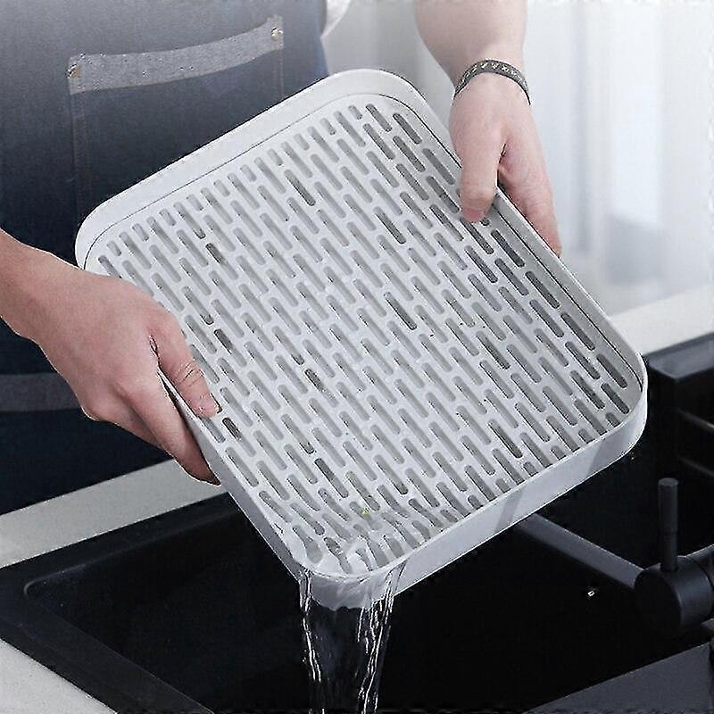 kitchen organizer double multifunctional drying rack washing holder table storage rack|storage trays