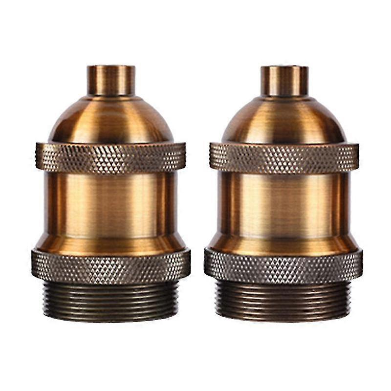 2pcs e27 screw light socket vintage light bulbs holder retro pendant lamp holder