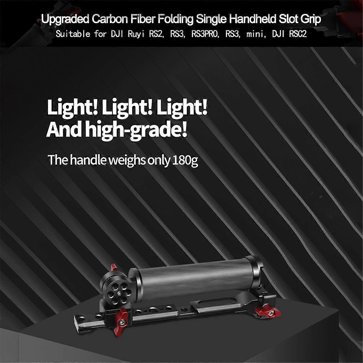 For RS2/3 Stabilizer Lifting Pot Upgraded Carbon Fiber Adjustable Angle Folding One-Hand Chute Hand