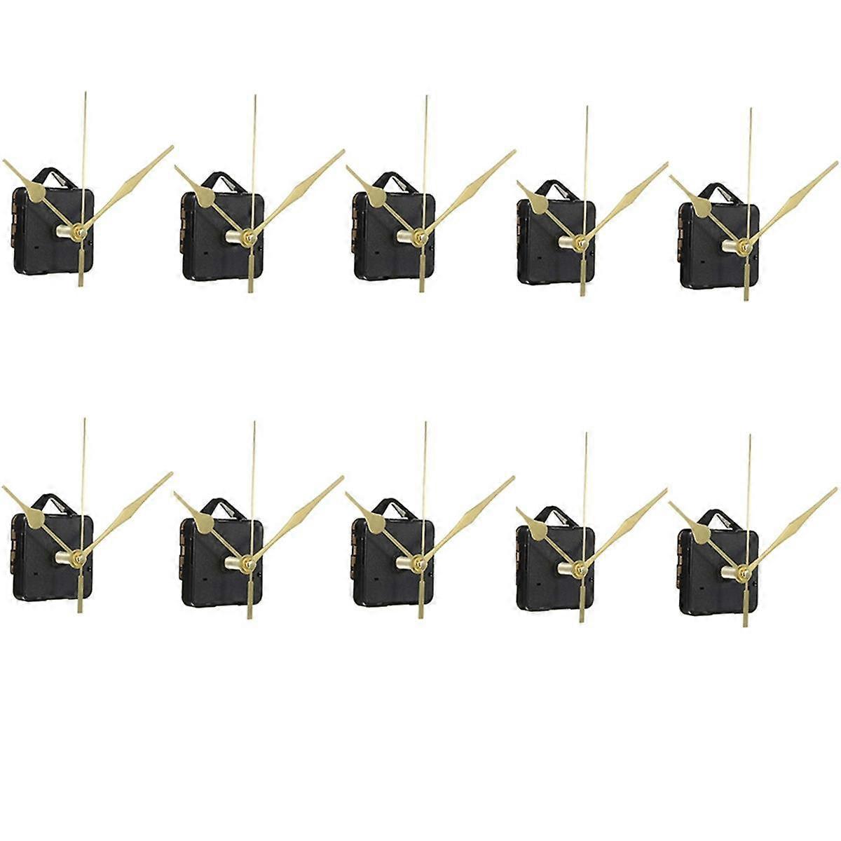 10 Set Quartz Clock Movement Hands Kits Wall Clock Movement Repair Clock Mechanism Parts Fit DIY