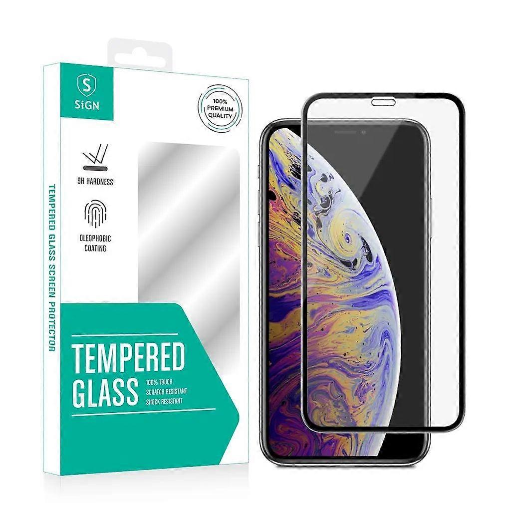 Tempered Glass Screen Protector for iPhone 11 Pro-X-XS with Mounting Frame