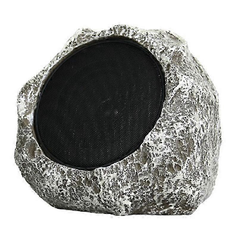 Solar Wireless Bluetooth Speaker-Garden Sound Waterproof Remote Control Analog Stone Rock Speaker Lawn /Show -Brown