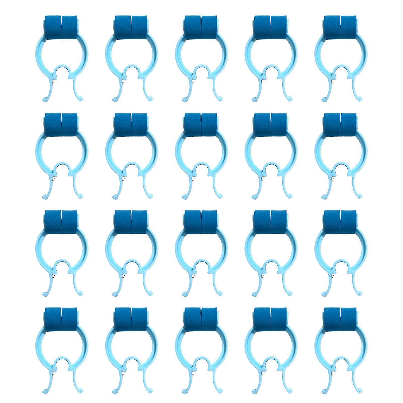 20Pcs Swimming Nose Clip Respiratory Training Pulmonary Function Test Nasal Clip Kids Adults Accidental Emergency Nosebleeds Stopper Clip