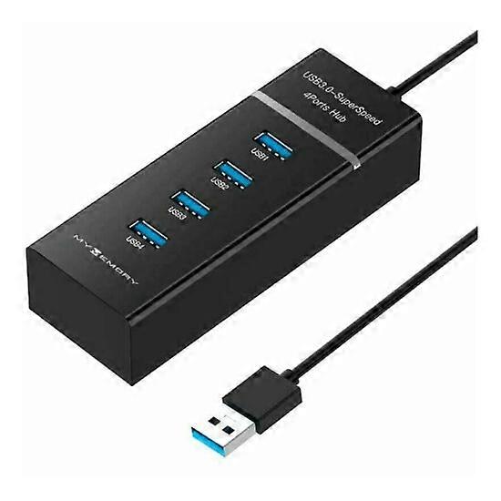 4 Port USB 3.0 High Speed Multi Hub Desktop PC Laptop Adapter